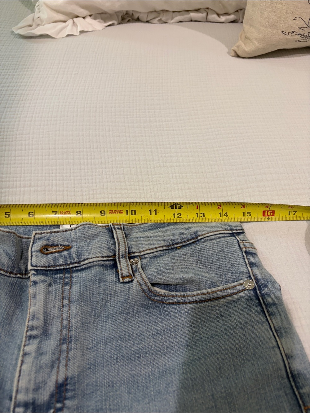 Frame Denim Light Blue Flare Jeans La slim palazzo - Picture 4 of 7